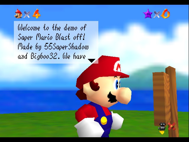 Super Mario Blast Off! (Demo) Screenshot 1